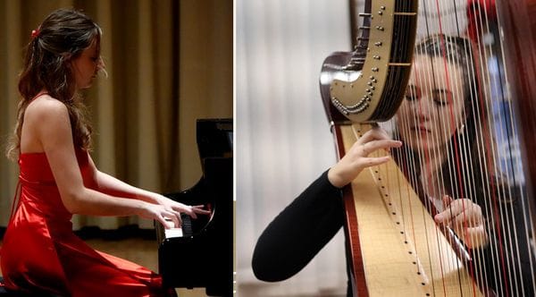 Predmaturitetni koncert – Neža Avberšek klavir in Zoja Kopitar, harfa